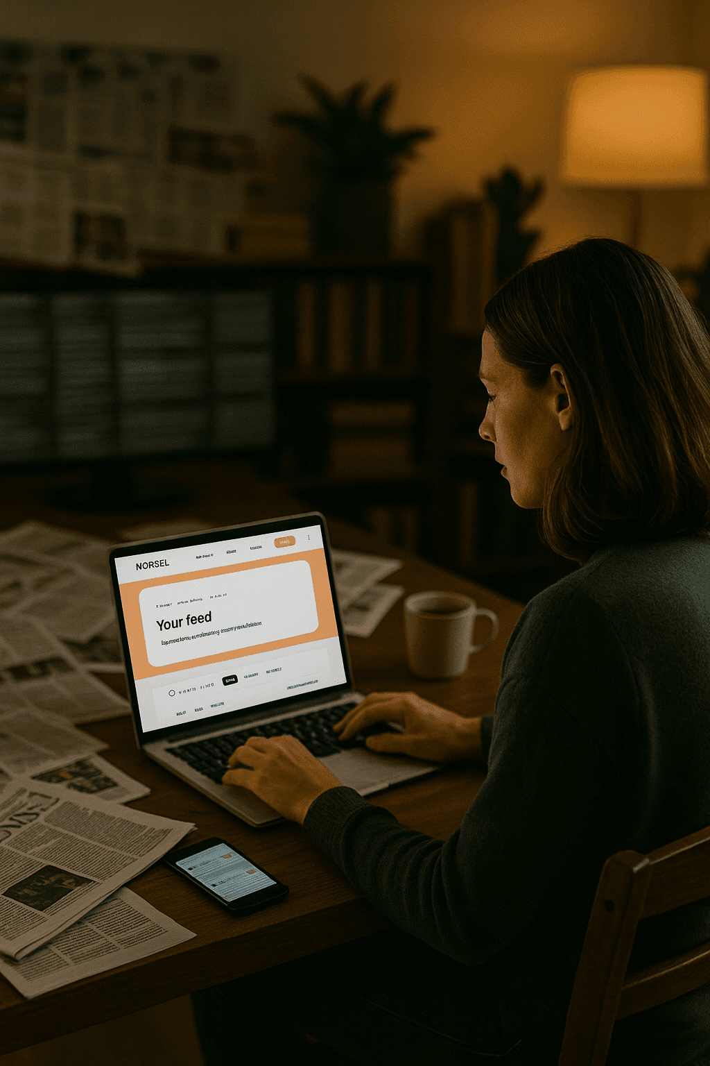 Investor reviewing watchlist insights